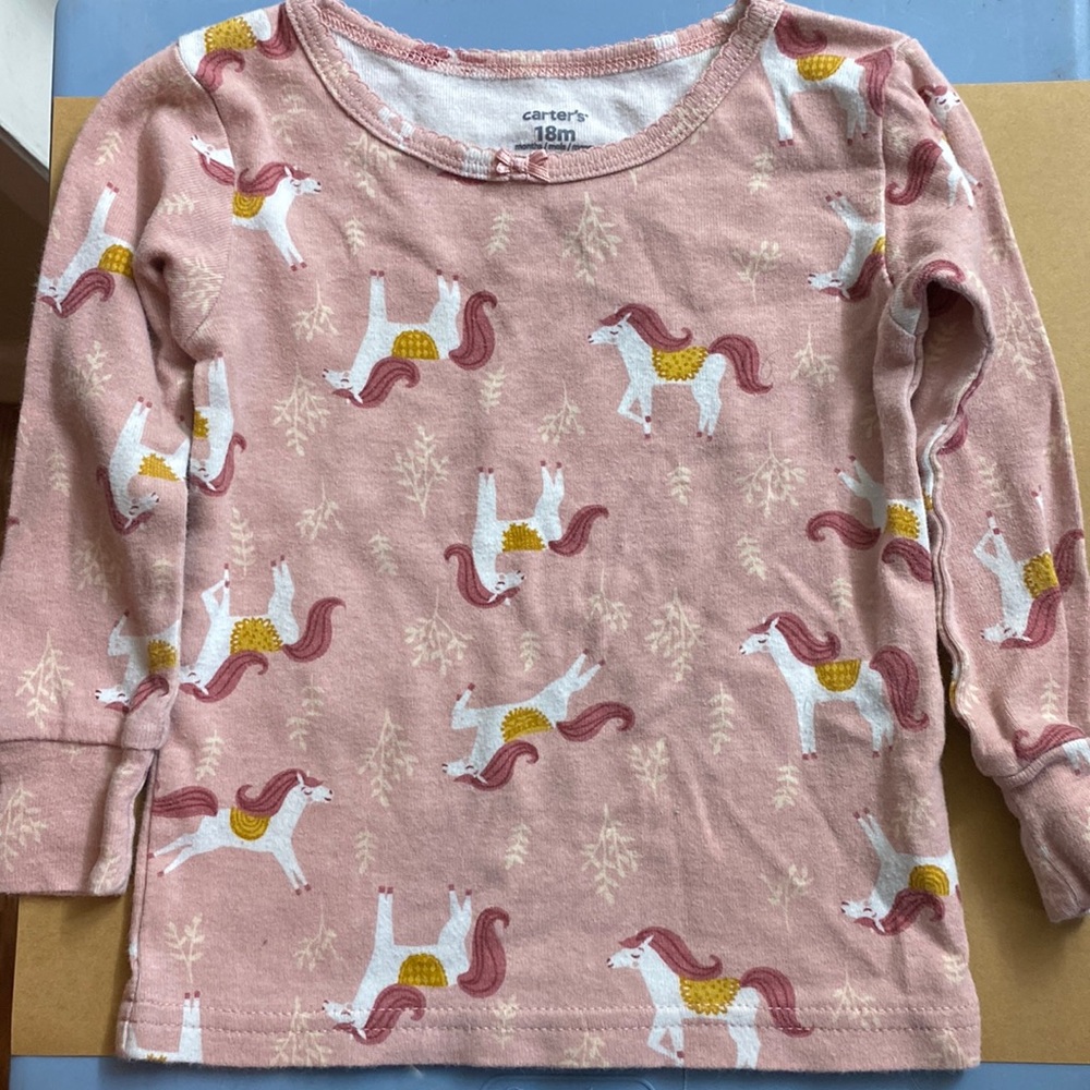 Gently used Carter’s princess horse pajamas